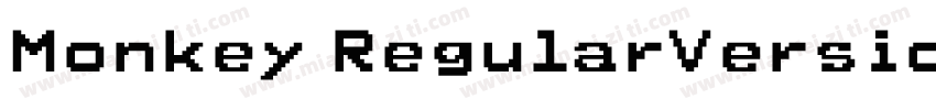 Monkey RegularVersio字体转换